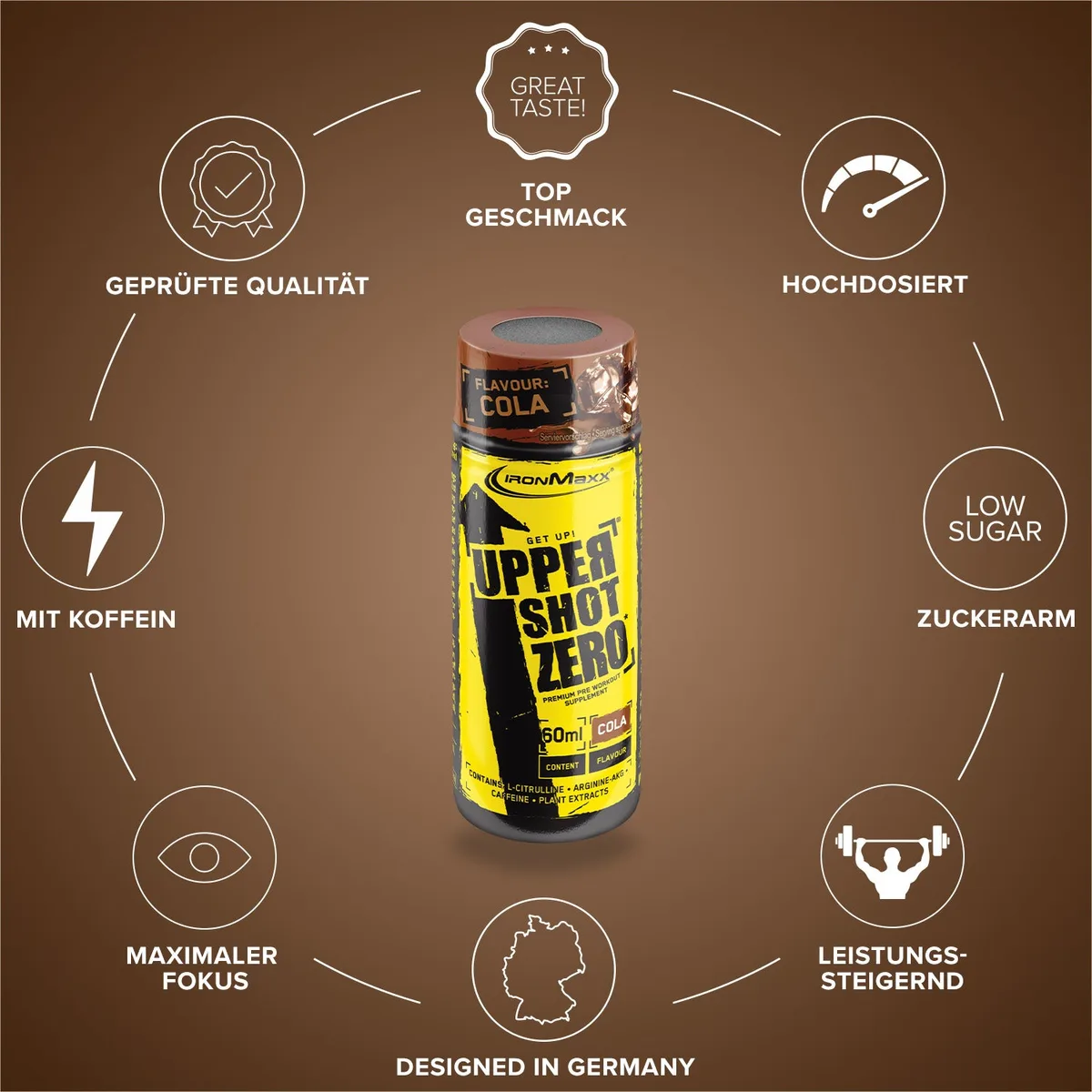 Upper Shot ZERO (60ml) - Cola – Bild 6