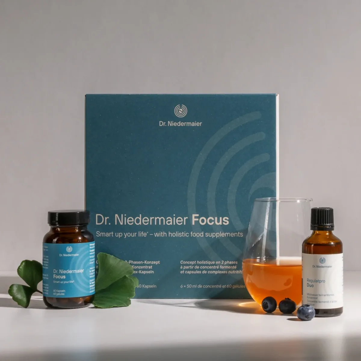 Focus Monatsbox (6x50ml Konzentrat + 60 Kapseln) – Bild 2