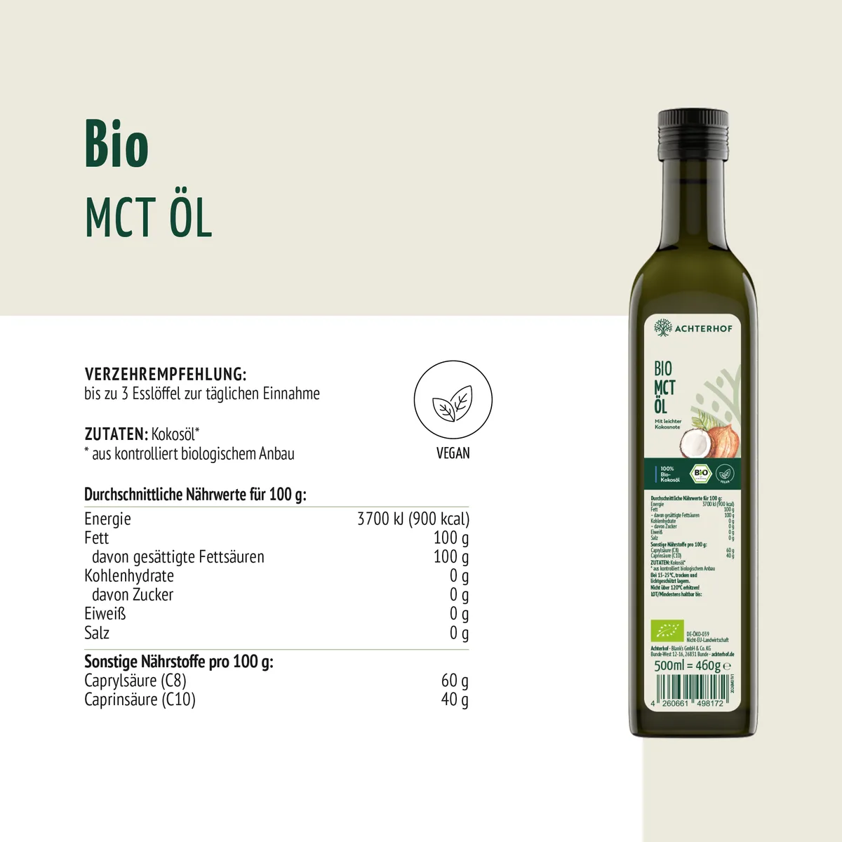 Bio MCT Öl (500ml) – Bild 8