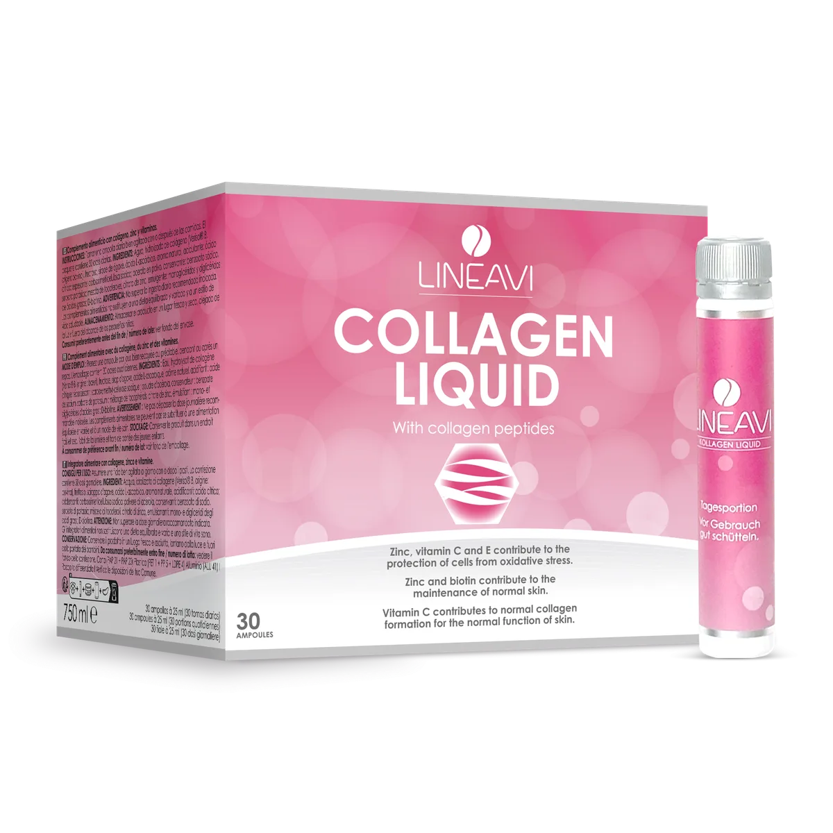 Kollagen Liquid (30x25ml Trinkfläschchen) – Bild 2