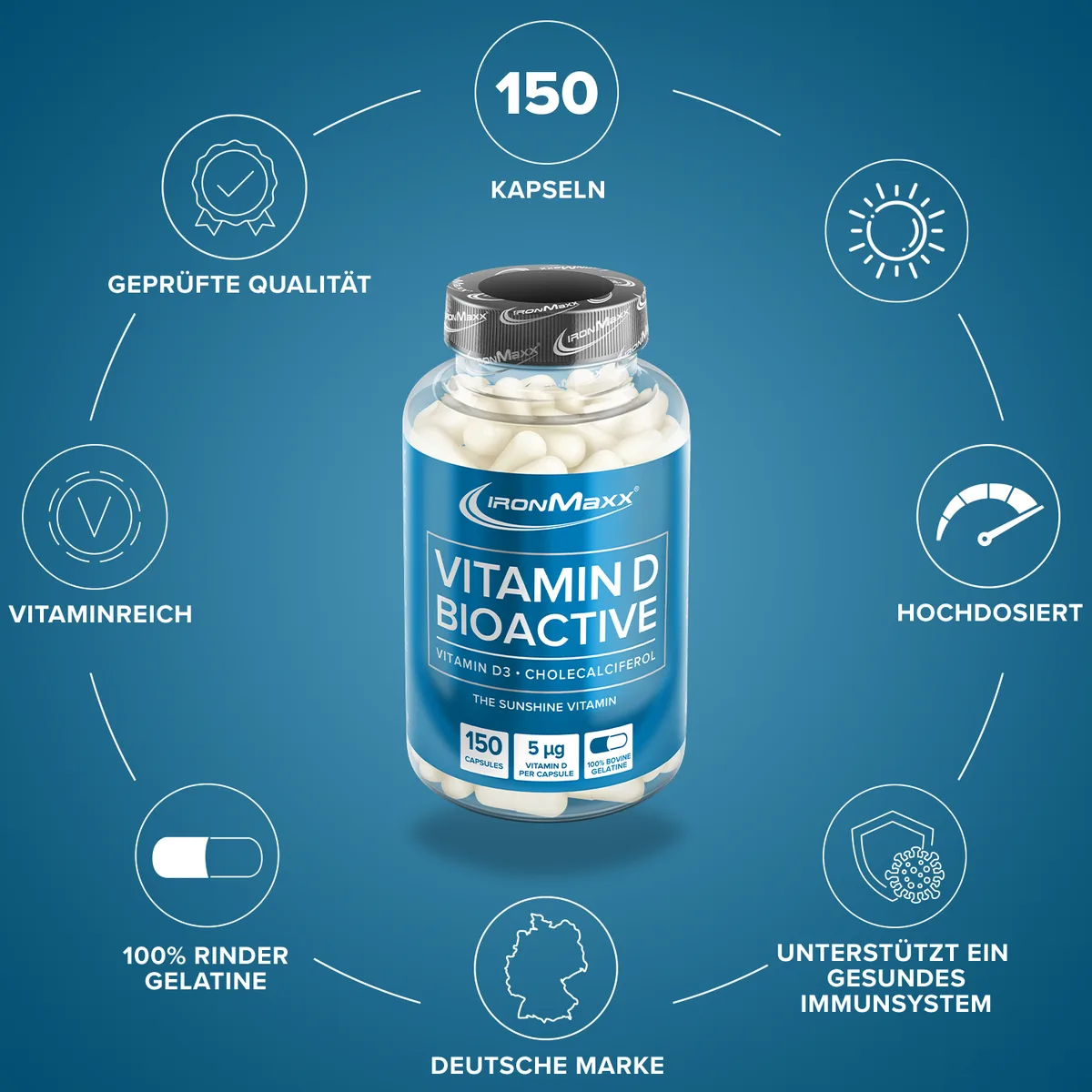 Vitamin D Bioactive - 150 Kapseln – Bild 6