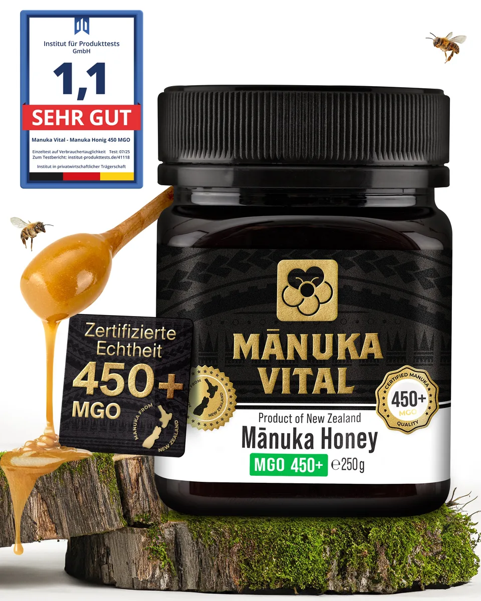 Manuka Vital Honig MGO 450+ (250g) – Bild 5
