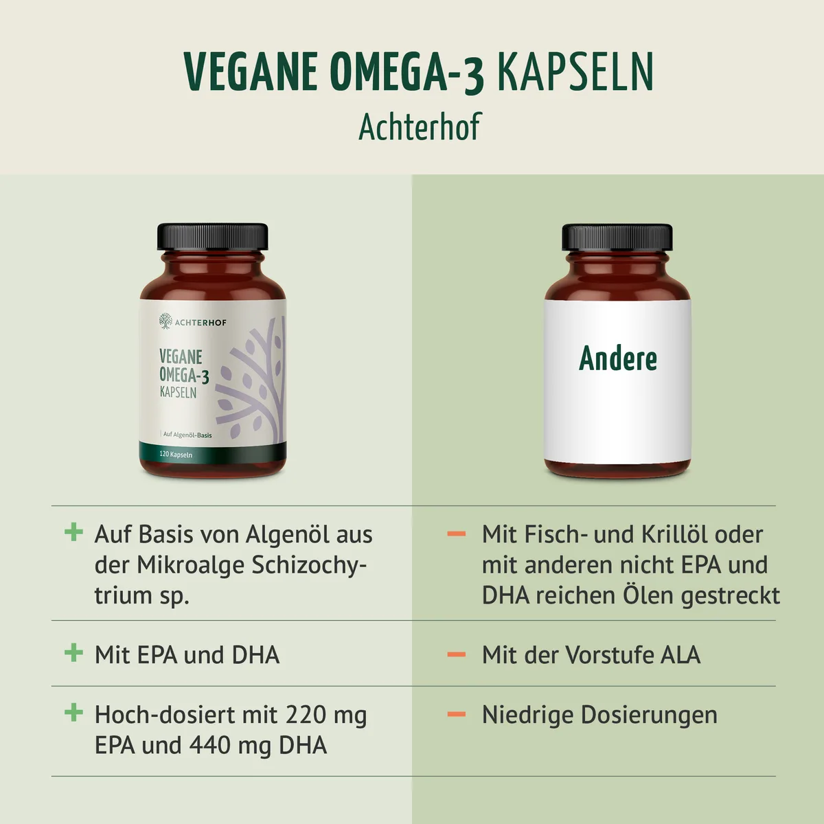Vegane Omega-3 Kapseln (120 Kapseln) – Bild 6