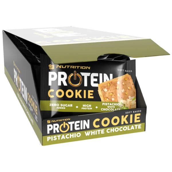 18x Go On Protein Cookies (Pistachio White Chocolate)