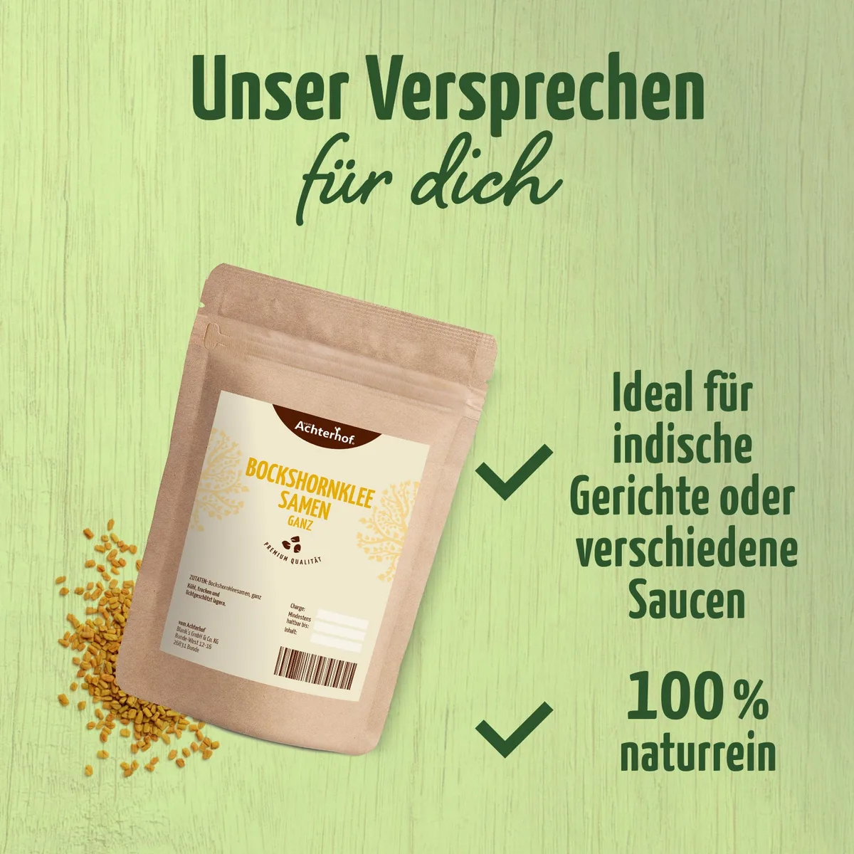 Bockshornkleesamen ganz (1000g) – Bild 3