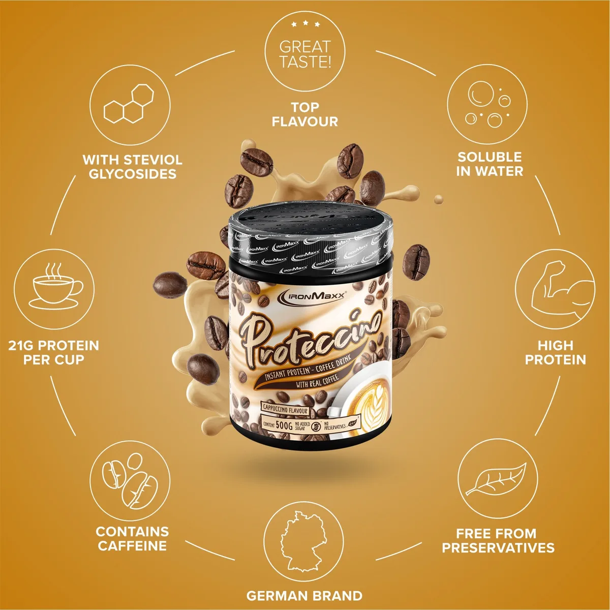 Proteccino (500g) - Cappuccino – Bild 5