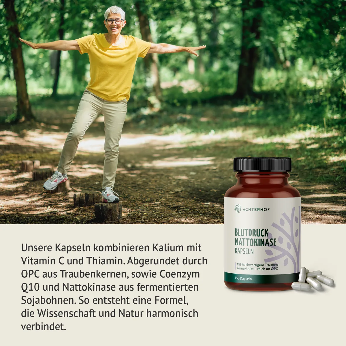 Blutdruck Nattokinase Kapseln (150 Kapseln) – Bild 3