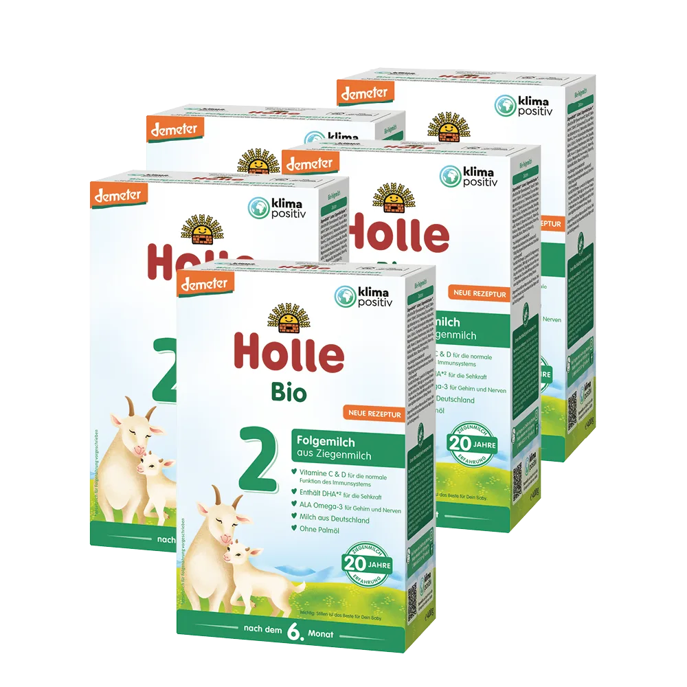 Demeter Bio-Folgemilch 2 auf Ziegenmilchbasis - 5x400g - nach dem 6. Monat