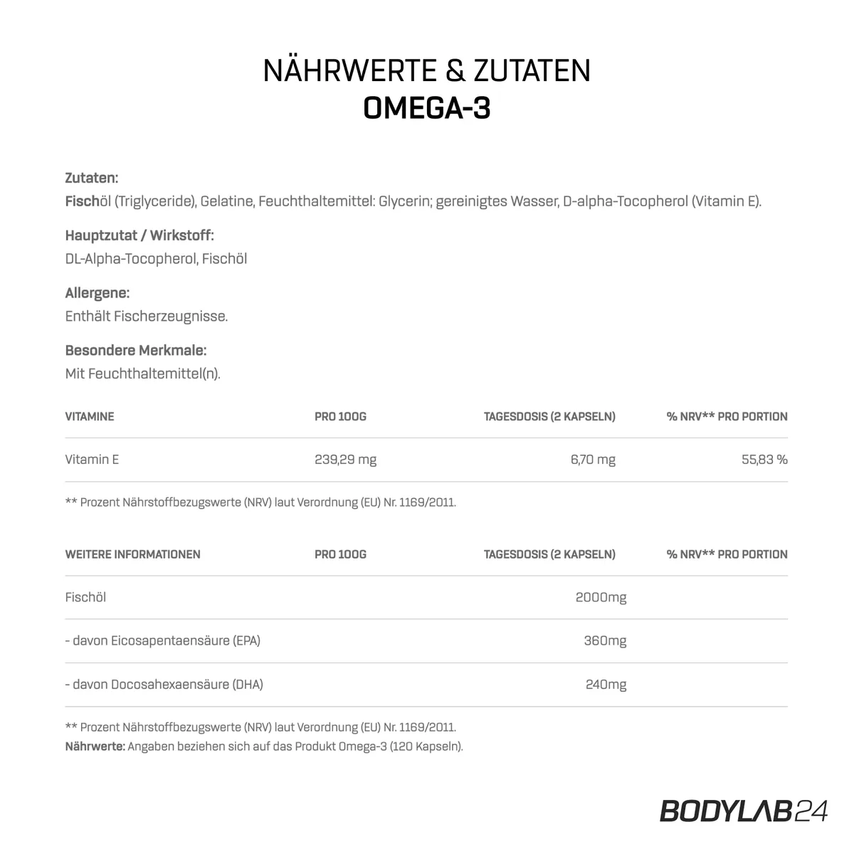Omega-3 (120 Kapseln) – Bild 5