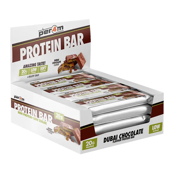 Per4m Nutrition Protein Bar 12 Riegel x 62 g Dubai Chocolate