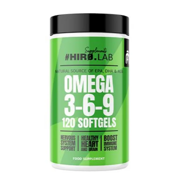 Hiro Lab Omega 3-6-9, 120 Softgel. Kaps.