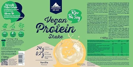 Vegan Protein Shake (420g) Vanilla – Bild 2