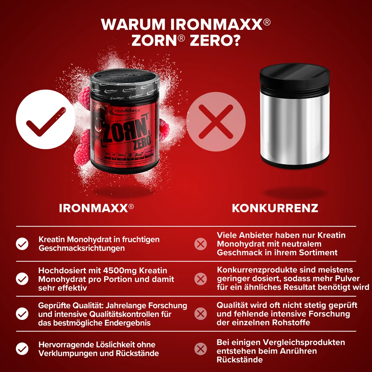 Zorn® Pulver (480g) - Himbeere – Bild 8