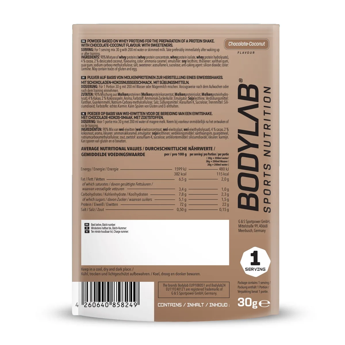 Whey Protein Probierboxen (8 Proben je 30g) Probierbox 1 (8x30g) – Bild 6