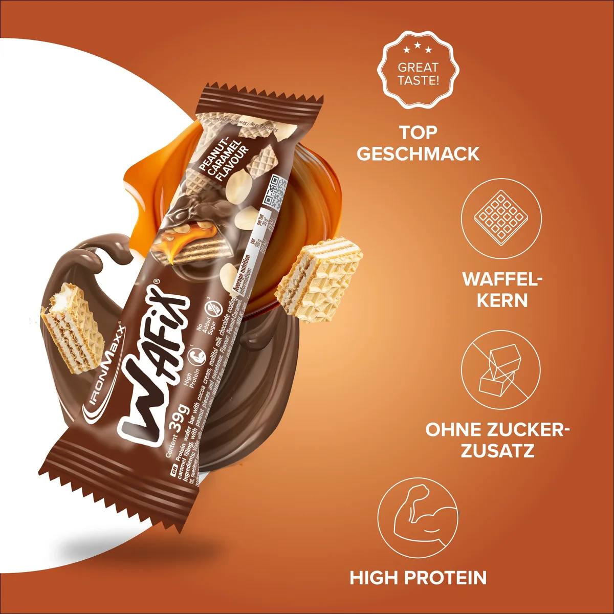 Wafix (39g) - Peanut Caramel – Bild 2