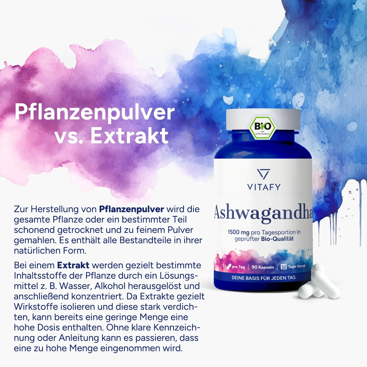 Bio Ashwagandha (90 Kapseln) – Bild 6