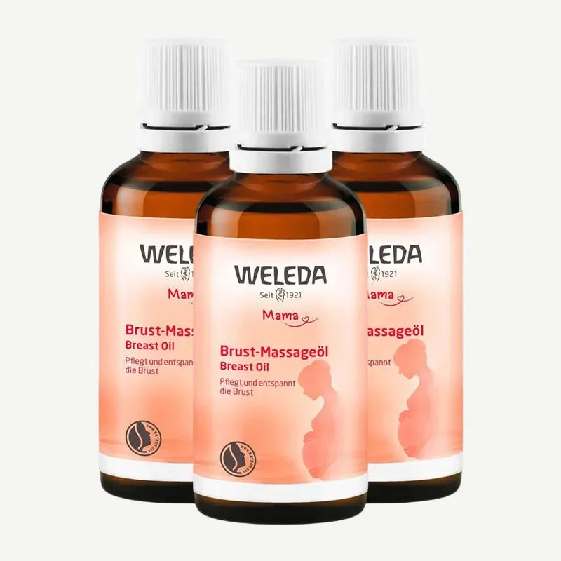 Weleda Brust-Massageöl Mama / 3 x 50 ml
