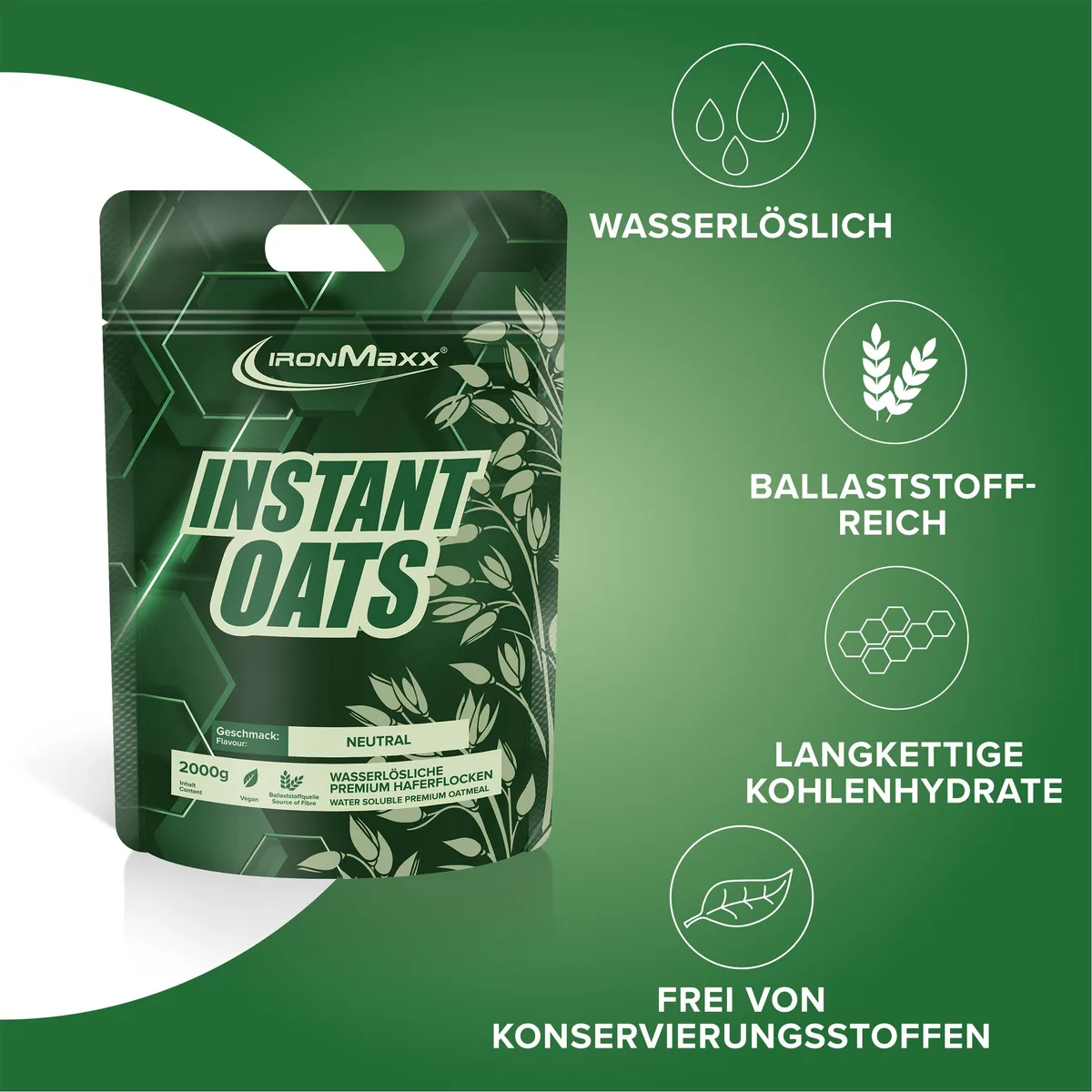 Instant Oats (2000g) - Neutral – Bild 2