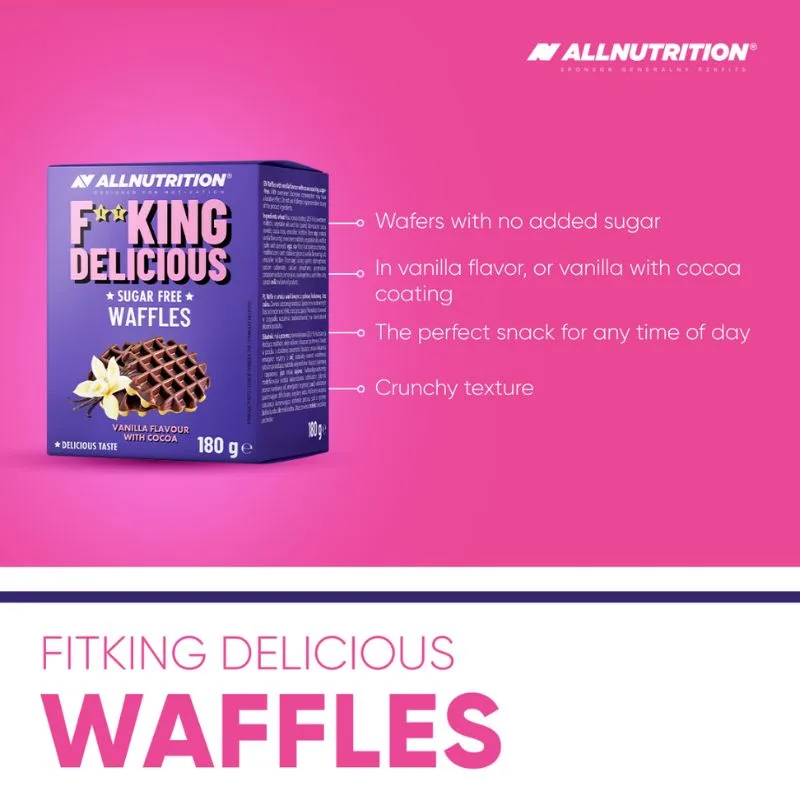 All Nutrition F*cking Delicious Sugarfree Waffles Vanilla – Bild 4