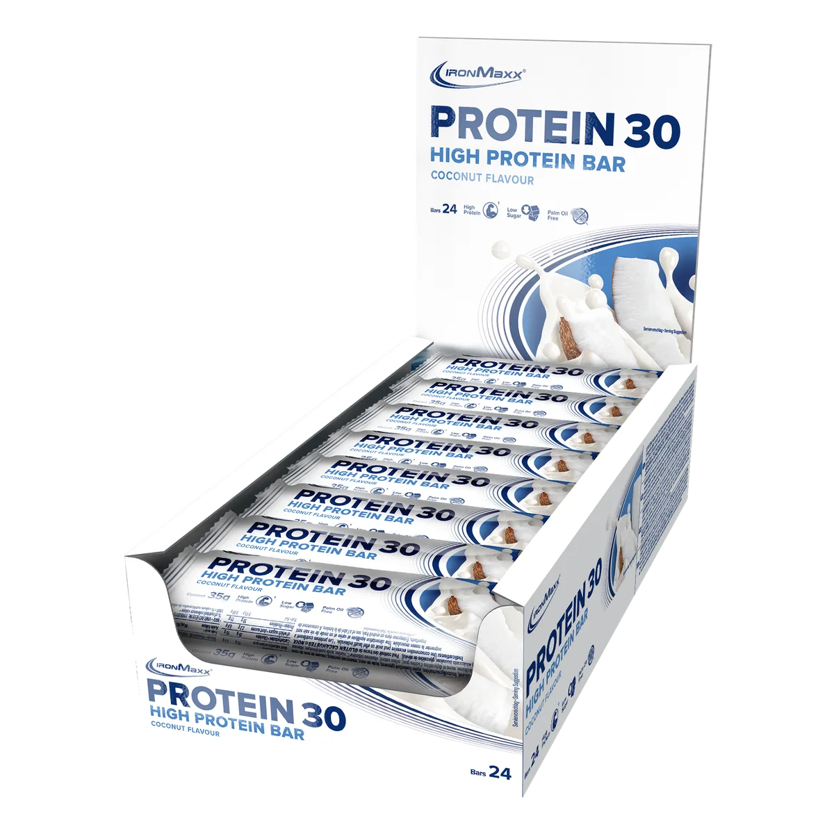 Protein 30 Protein Riegel (24x35g) - Kokosnuss