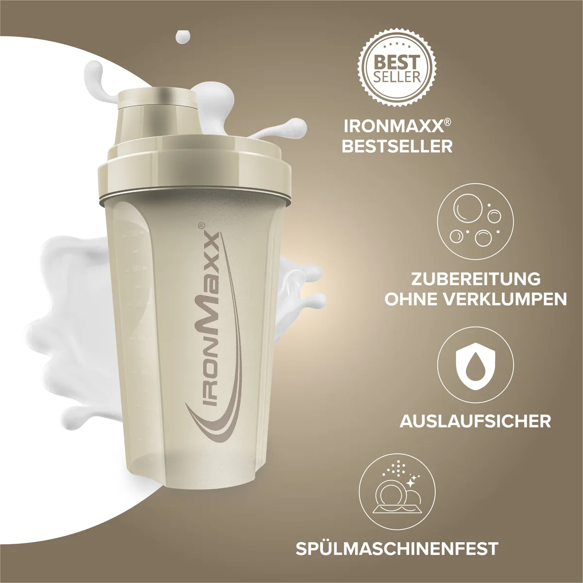 Shaker (700ml) - Sandstone Beige – Bild 2