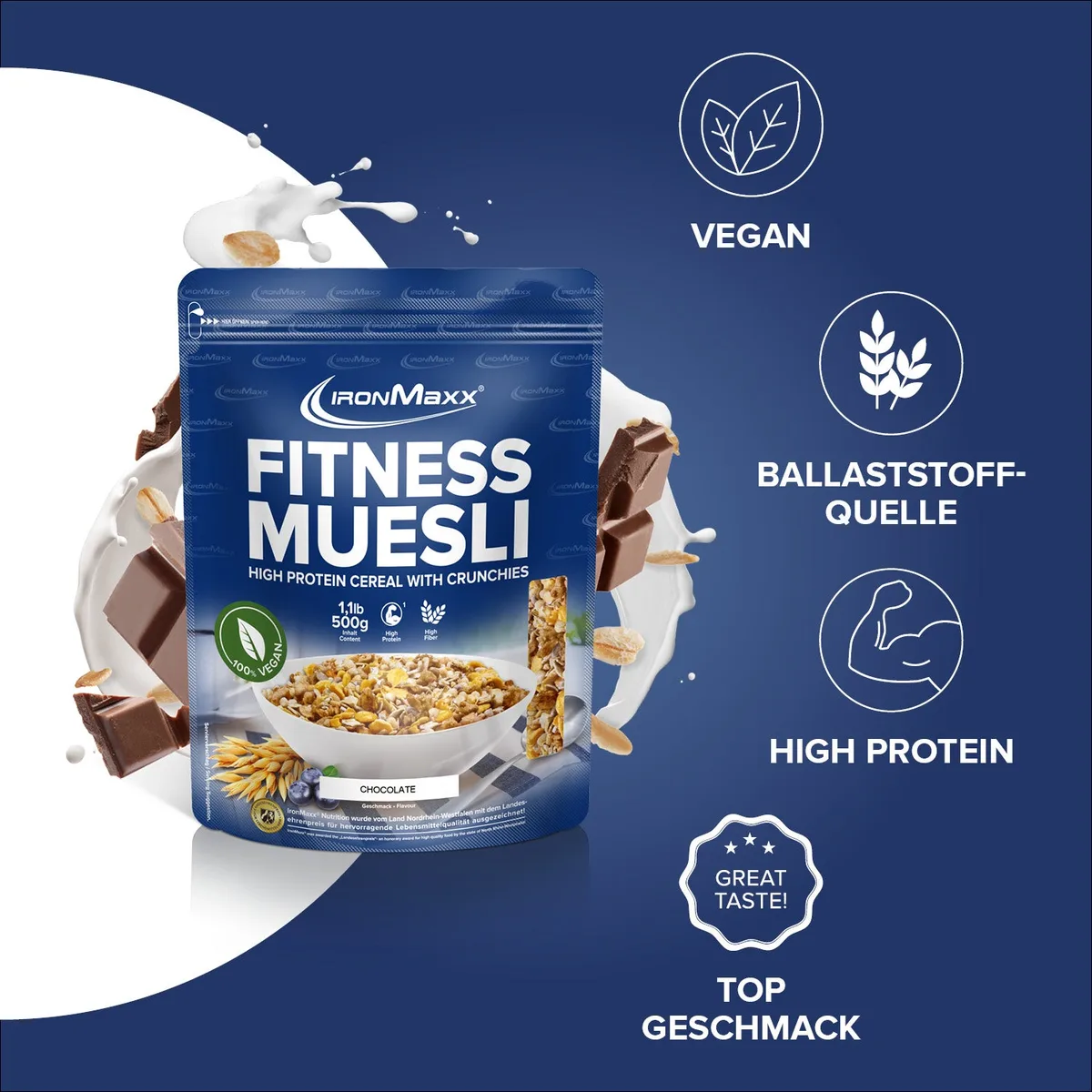 Fitness Müsli (500g) - Chocolate – Bild 7