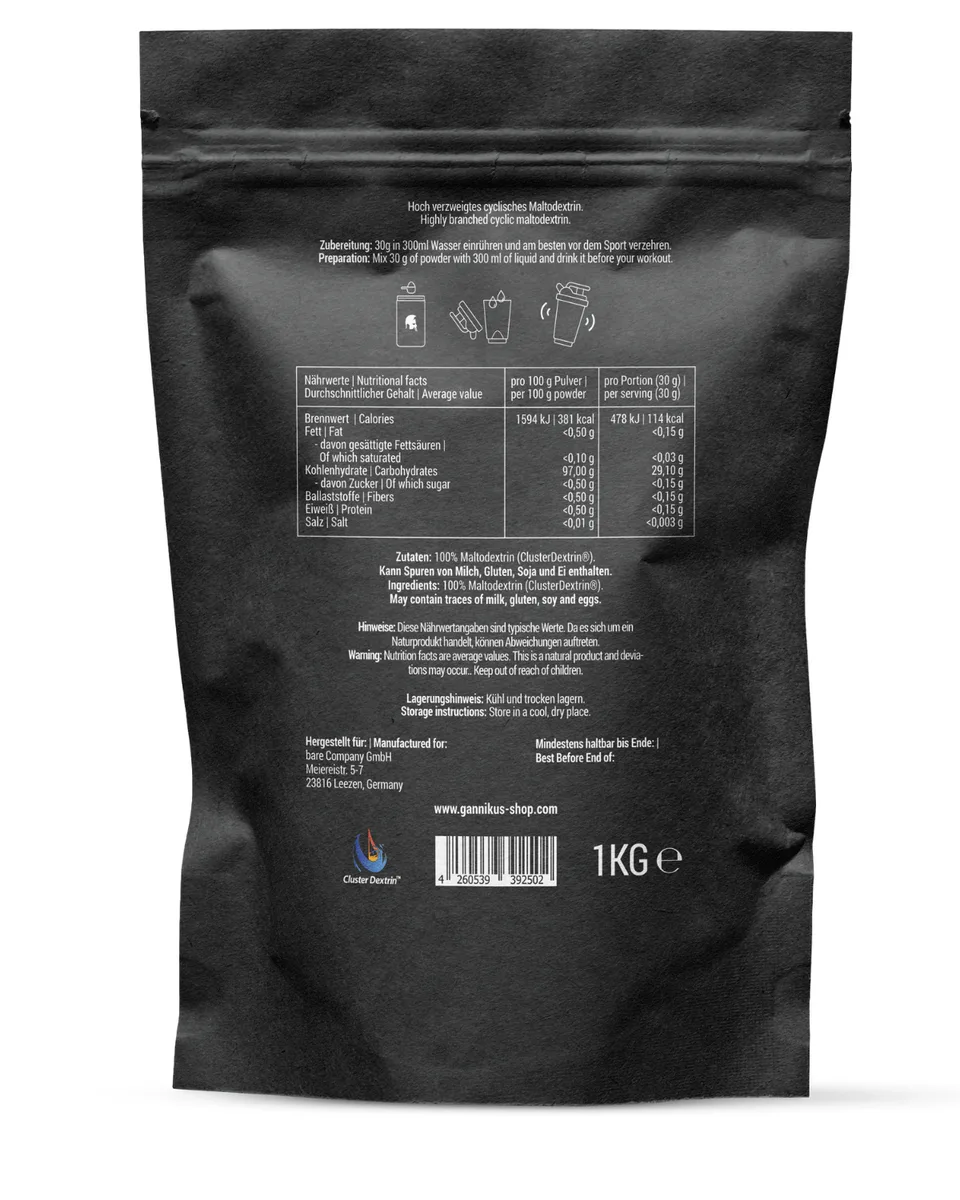 CLUSTER DEXTRIN - 1kg – Bild 3
