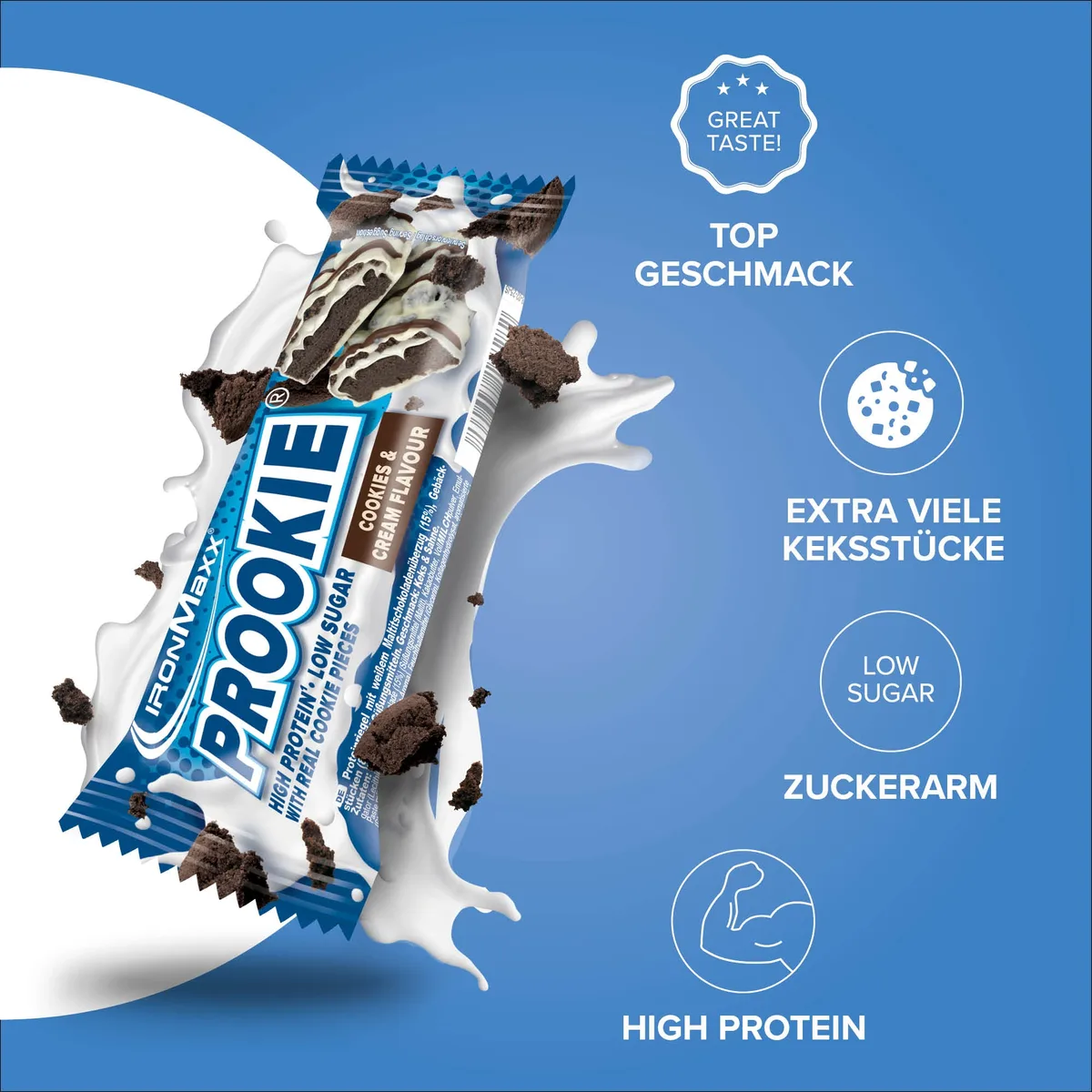 Prookie (16x45g) - Cookies & Cream – Bild 7