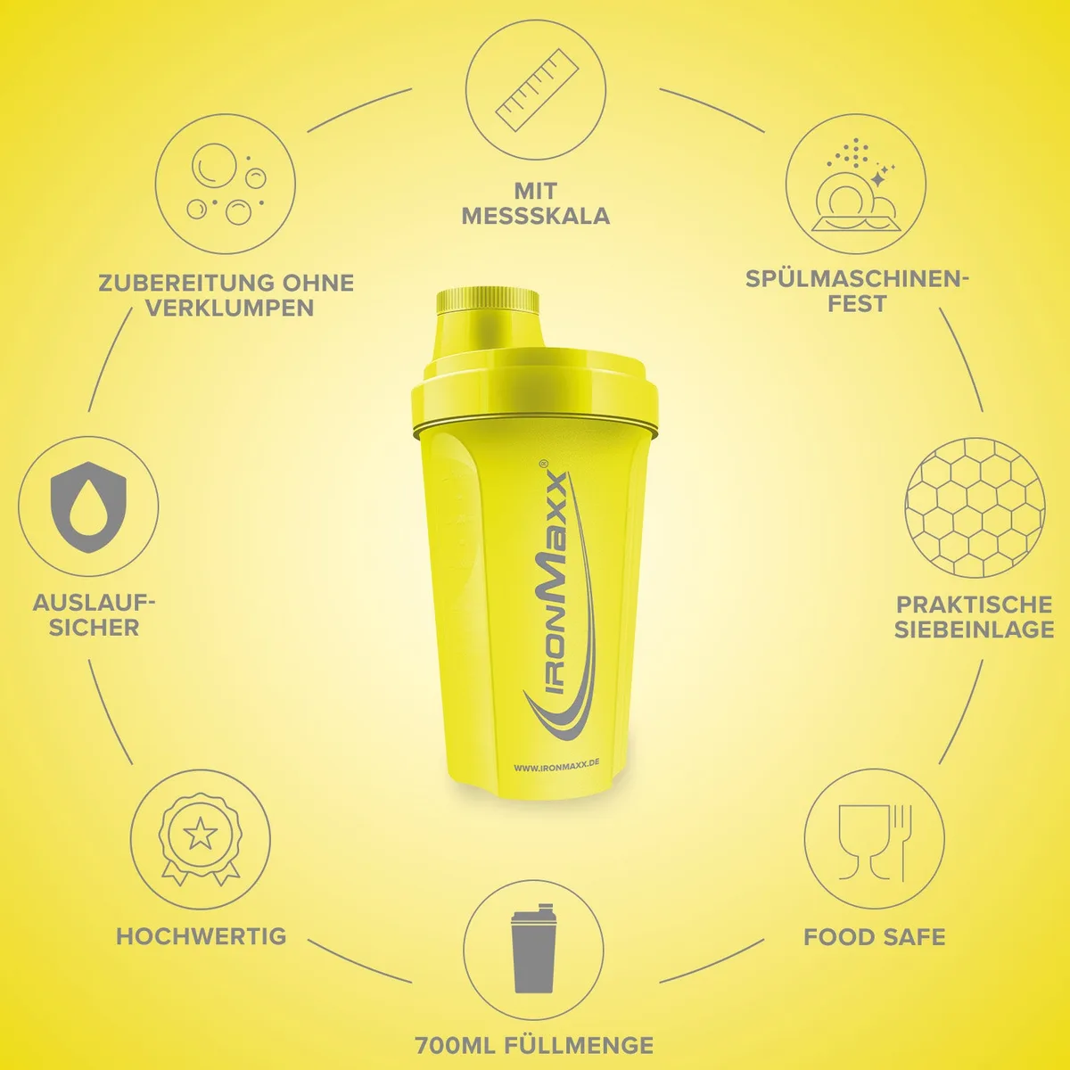 Shaker (700ml) - Killer Yellow – Bild 4