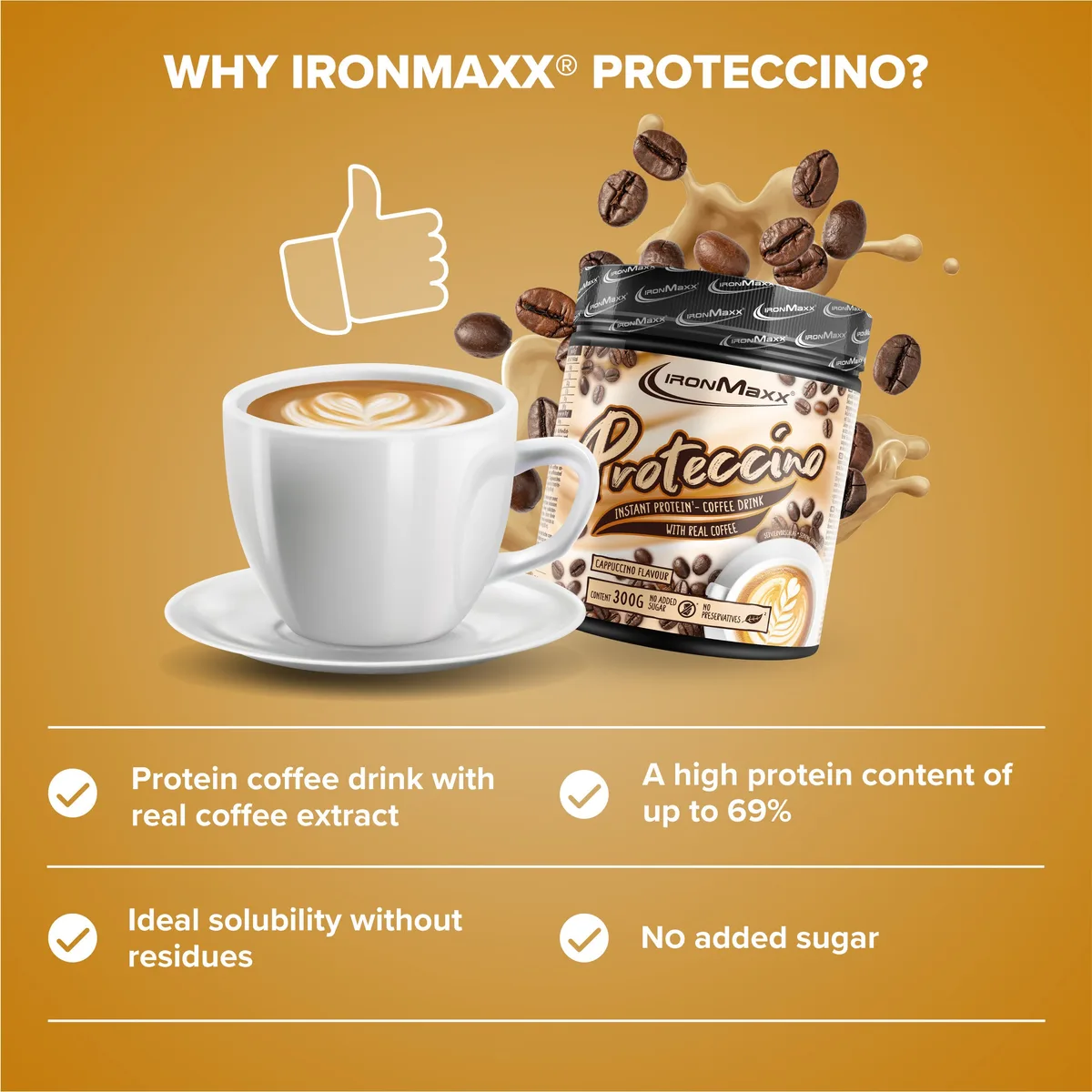 Proteccino (300g) - Cappuccino Flavour – Bild 8