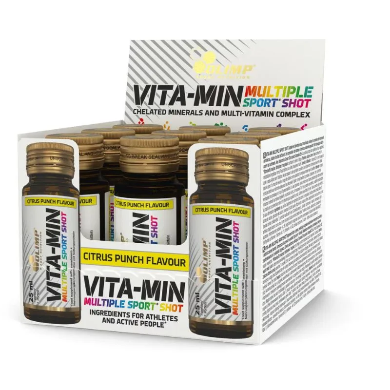 Olimp Vita-Min Multiple Sport Shot 60ml Shot / Citrus Punch – Bild 2