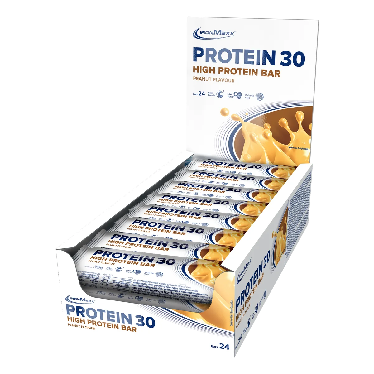 Protein 30 Protein Riegel (24x35g) - Erdnuss