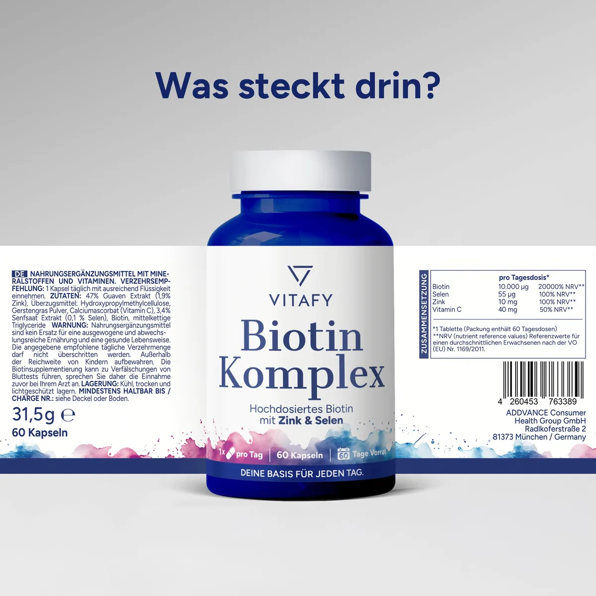 Biotin Komplex (60 Kapseln) – Bild 6