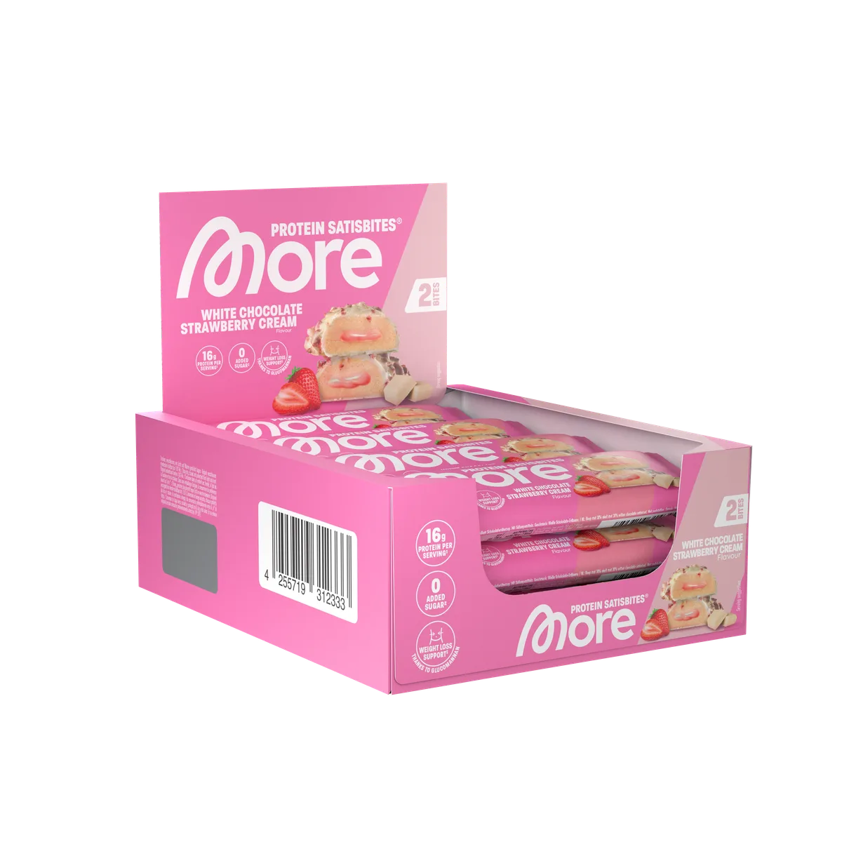 More Protein Satisbites Pink Raspberry Cheesecake (Pink Design) / 12 x 2x25g – Bild 8