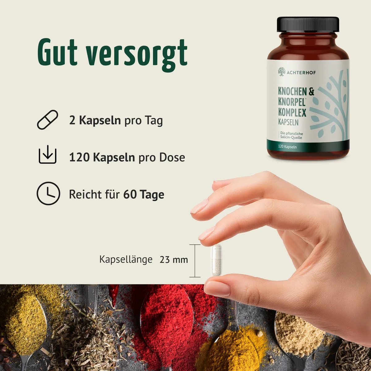 Knochen & Knorpel Komplex (120 Kapseln) – Bild 4