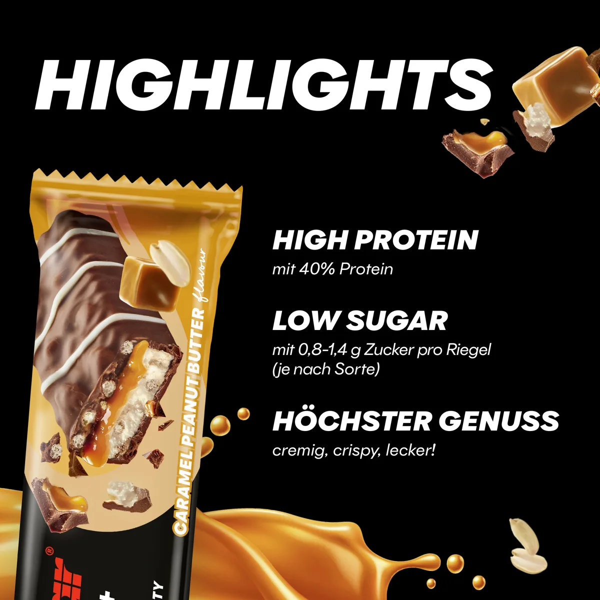 40% Protein+ Crisp (12x40g) Choco Coco – Bild 3
