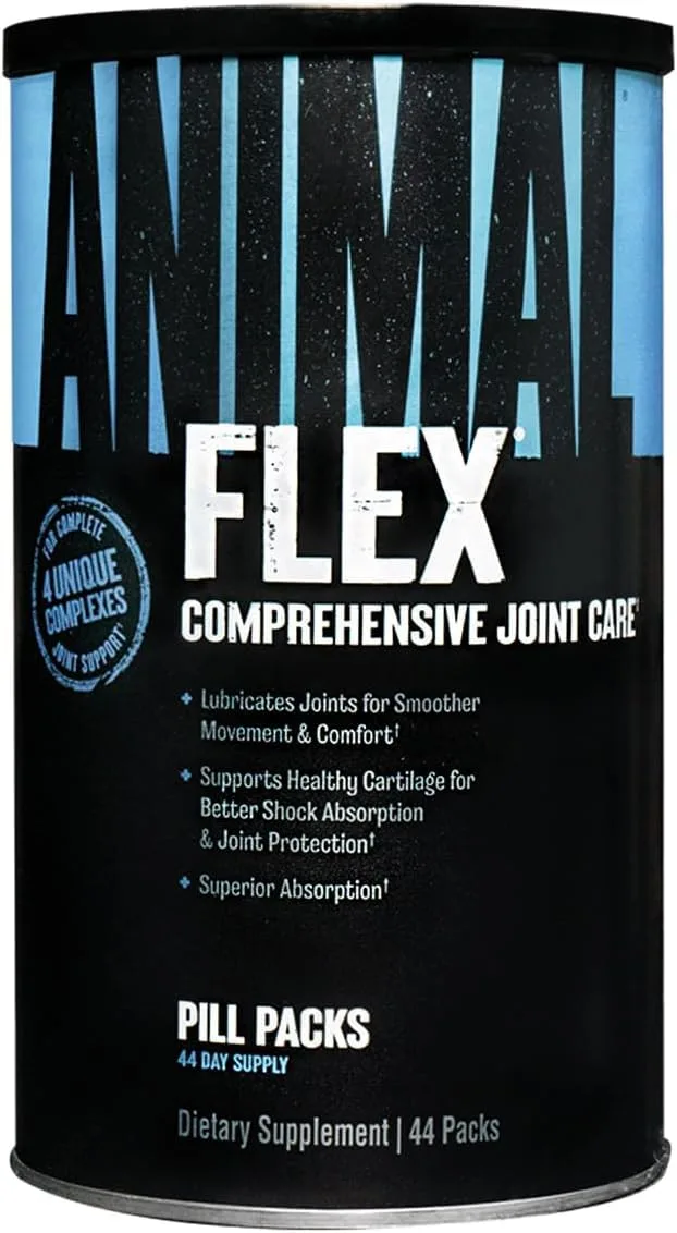 ANIMAL Flex Comprehensive Joint Care - 4 einzigartige Komplexe für Gelenke, Knochen & Knorpel - mit Vitamin A & E, Glucosamin, Leinsamenöl & Hyaluronsäure - 44 Packungen