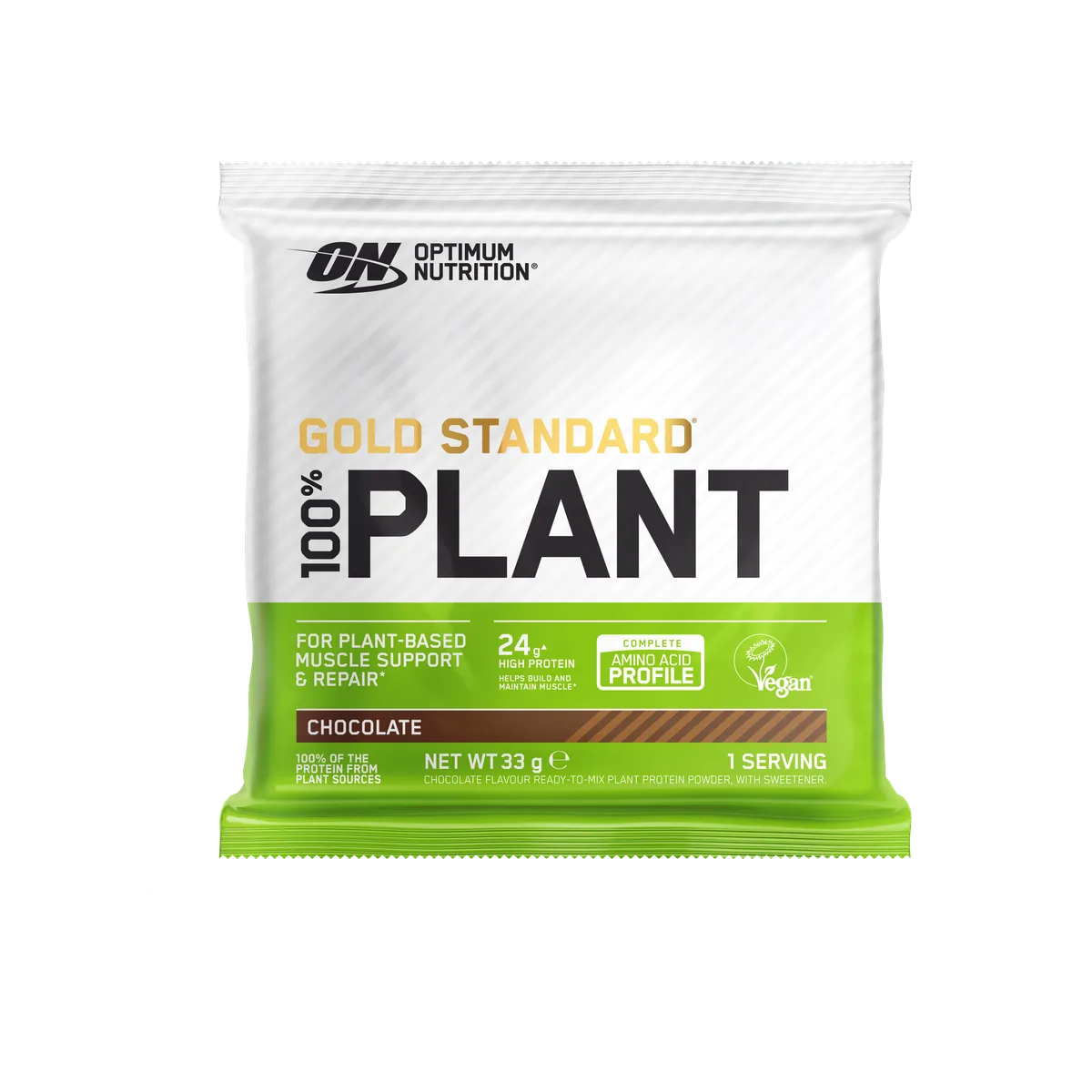 Gold Standard 100% Plant-Based Protein Sachet Chocolate / 33.0