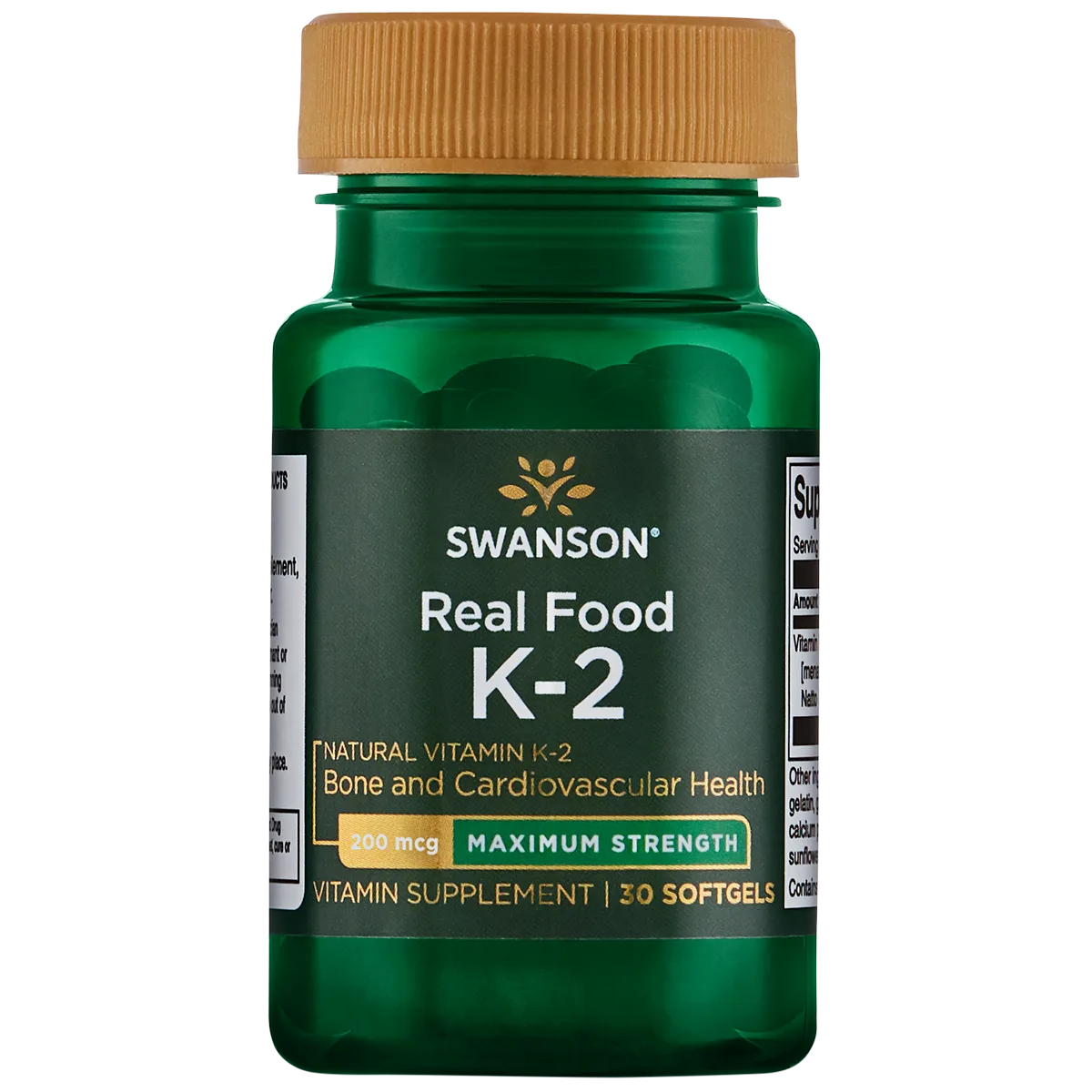 Ultra Maximum Strength Natural Vitamin K2 200mcg 30