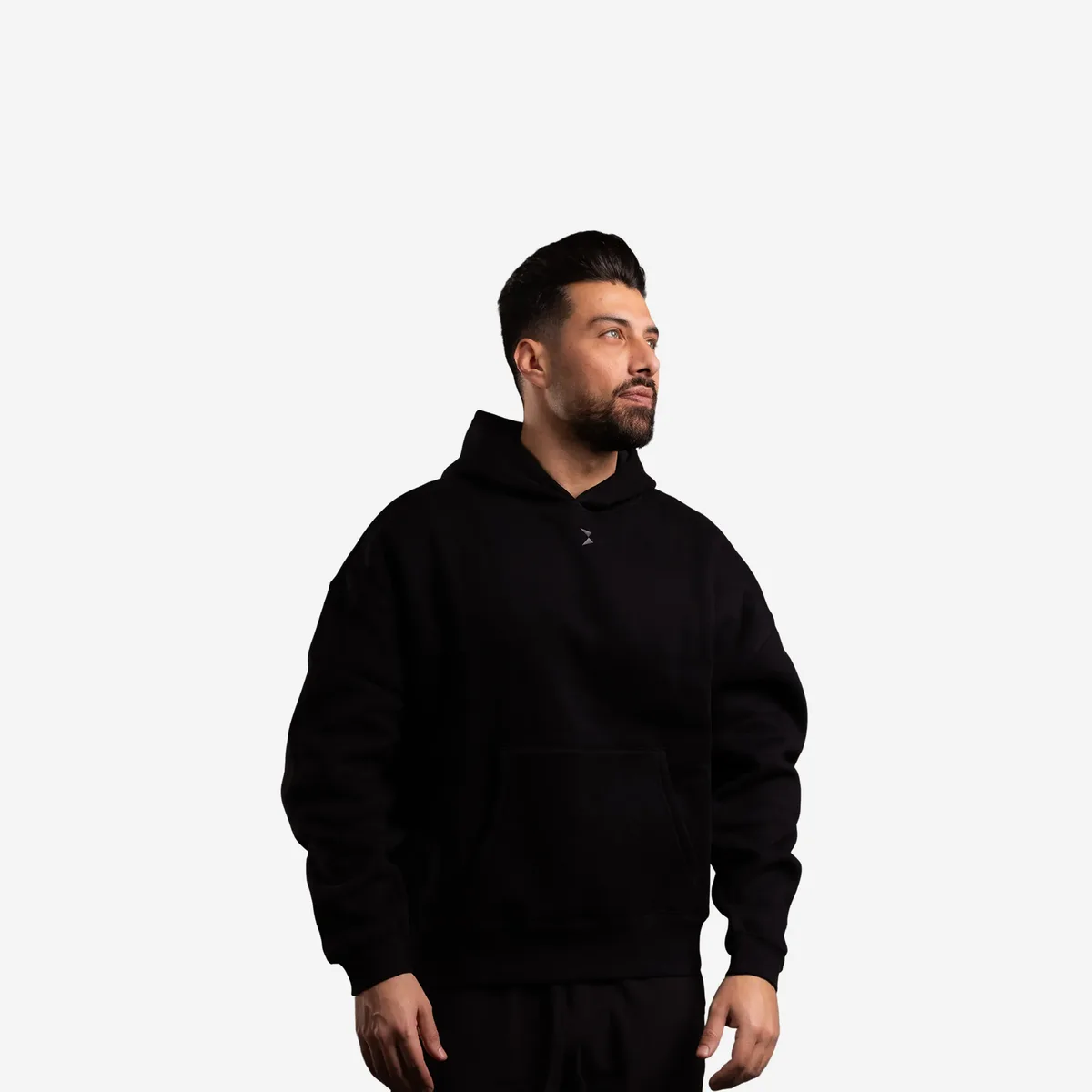 Men's Oversized Hoodie Zwart / L