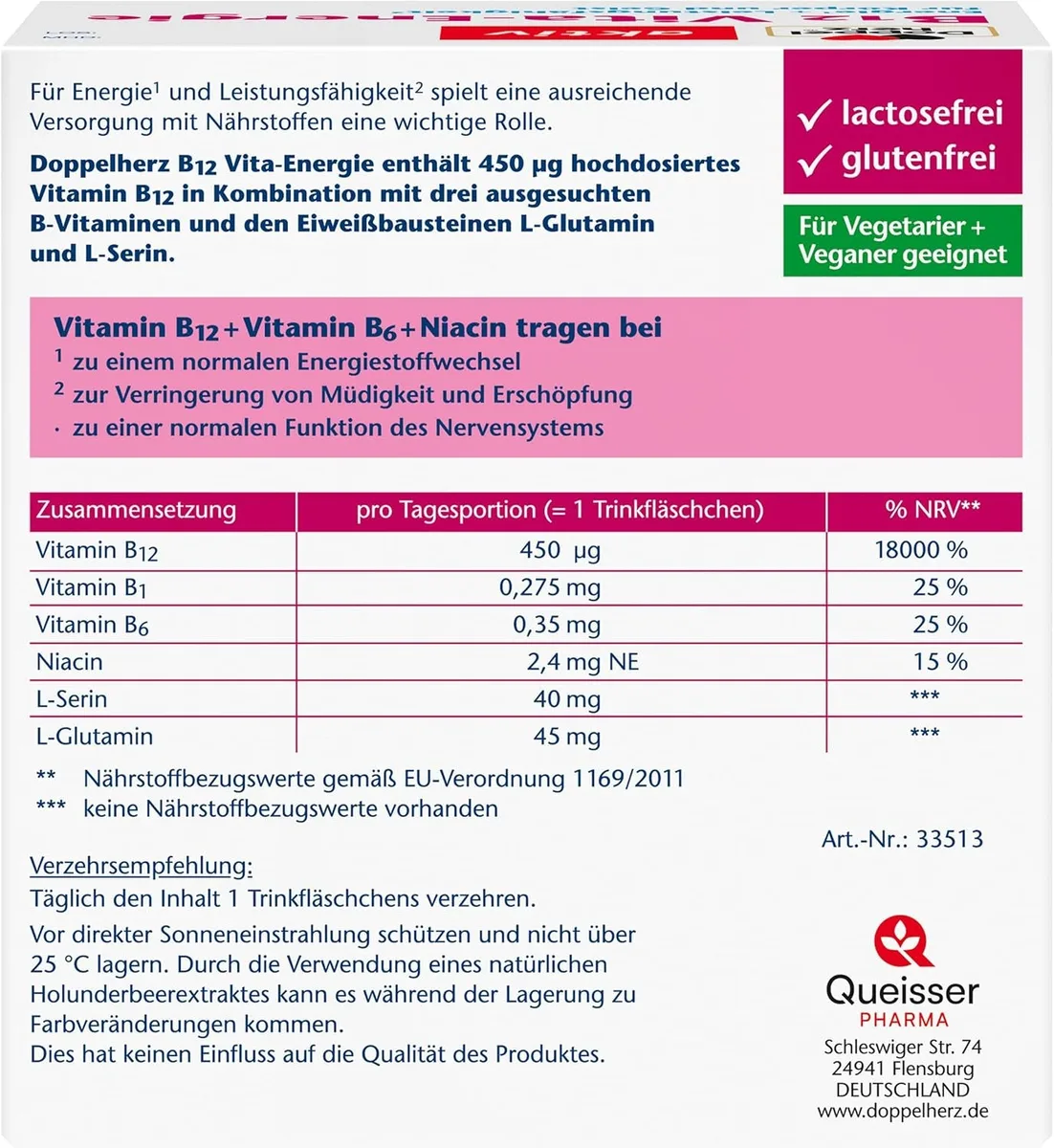 B12 Vita-Energie Trinkampullen (30x10ml) – Bild 2