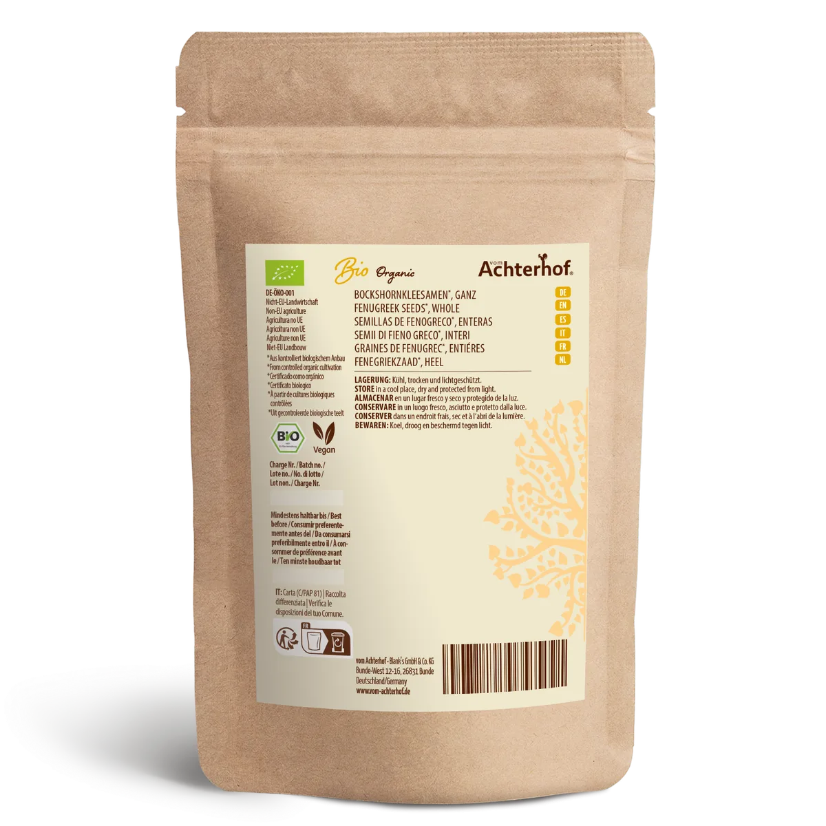 Bockshornkleesamen ganz Bio (250g) – Bild 2