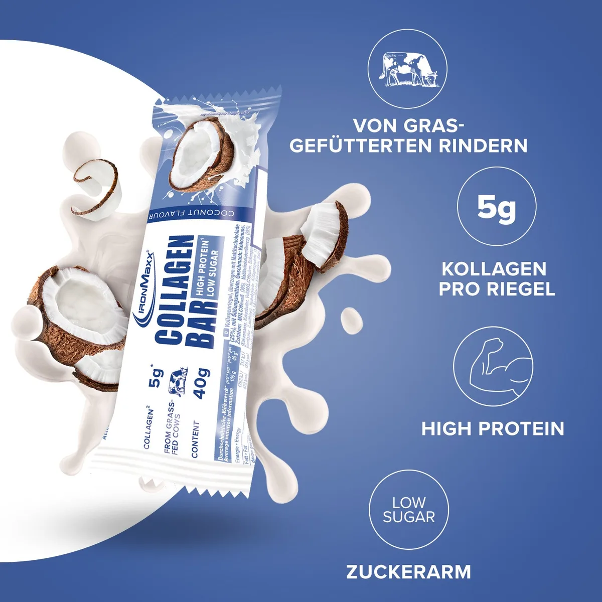 Collagen Bar (40g) - Coconut – Bild 7