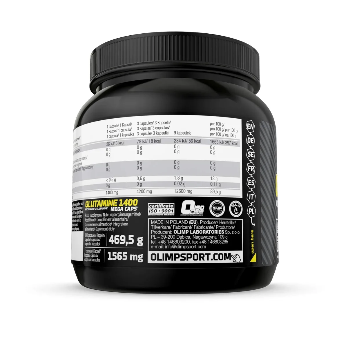 Olimp Glutamine Mega Caps - 300 Kapseln – Bild 3