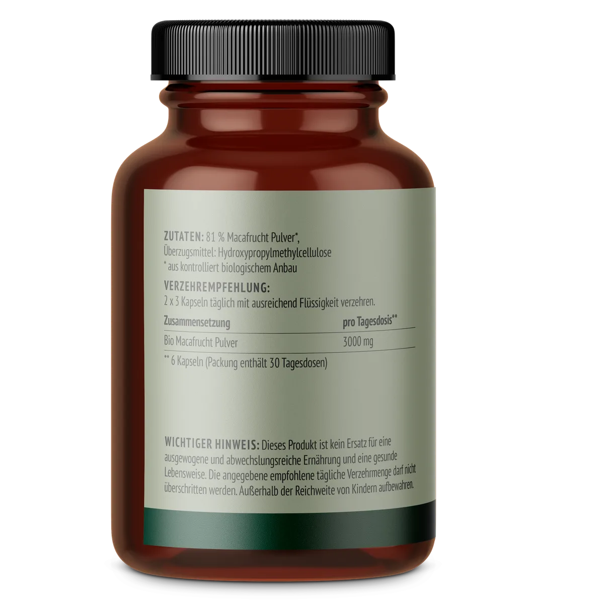 Maca Kapseln Bio (180 Kapseln) – Bild 3