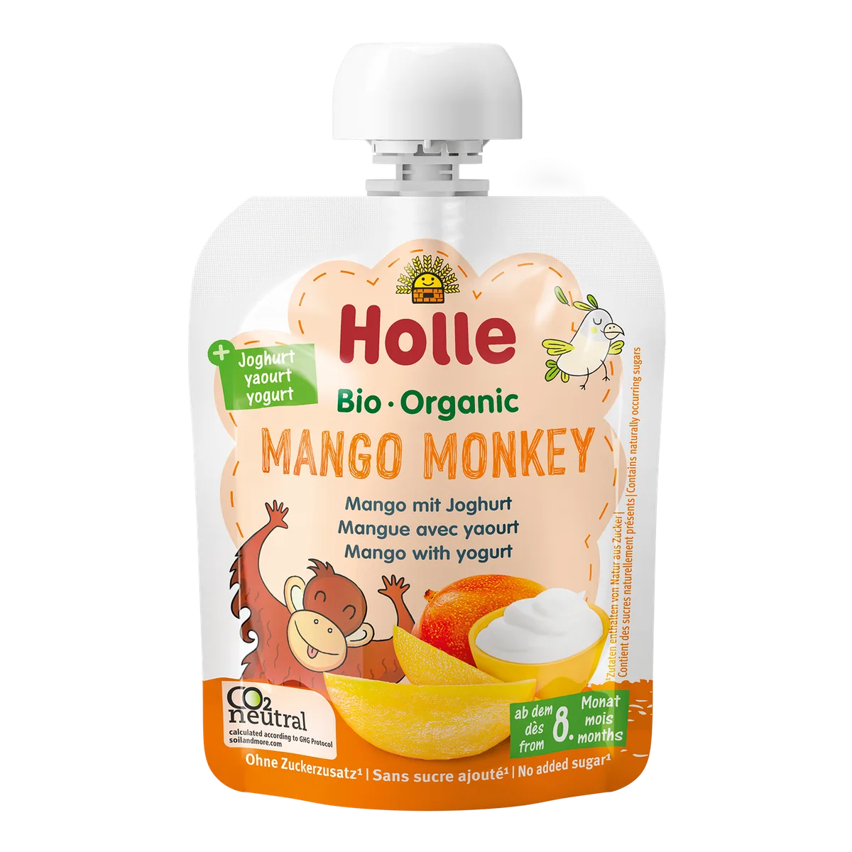 Bio Pouchy mit Joghurt ab dem 8. Monat (10x85g) Mango mit Joghurt – Bild 7