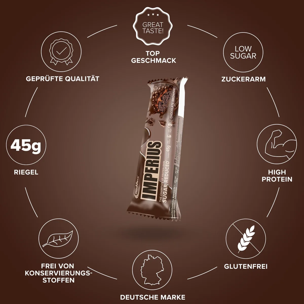 Imperius (24x45g) - Chocolate Brownie – Bild 6
