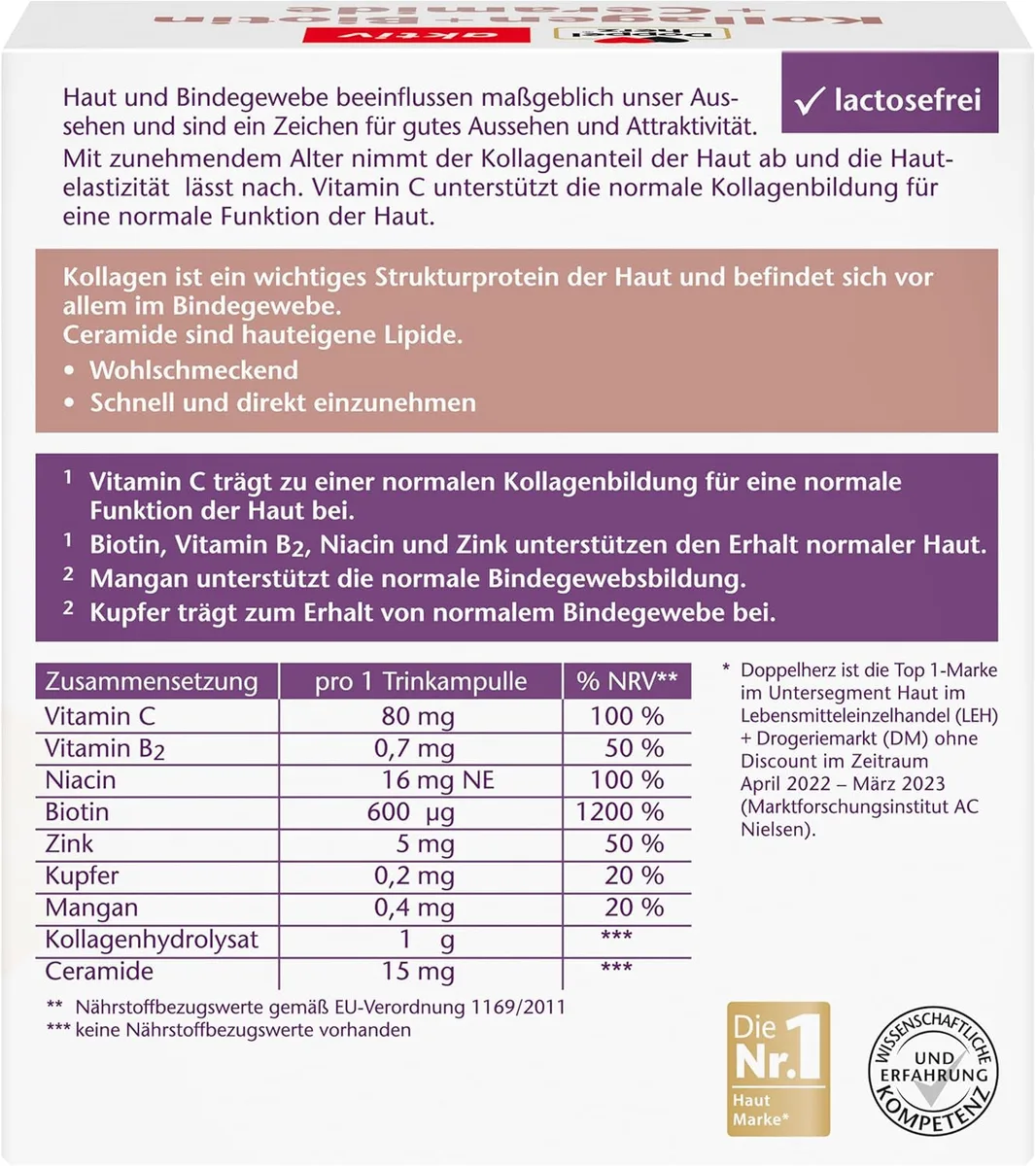 Kollagen + Biotin + Ceramide (30x25ml) – Bild 2