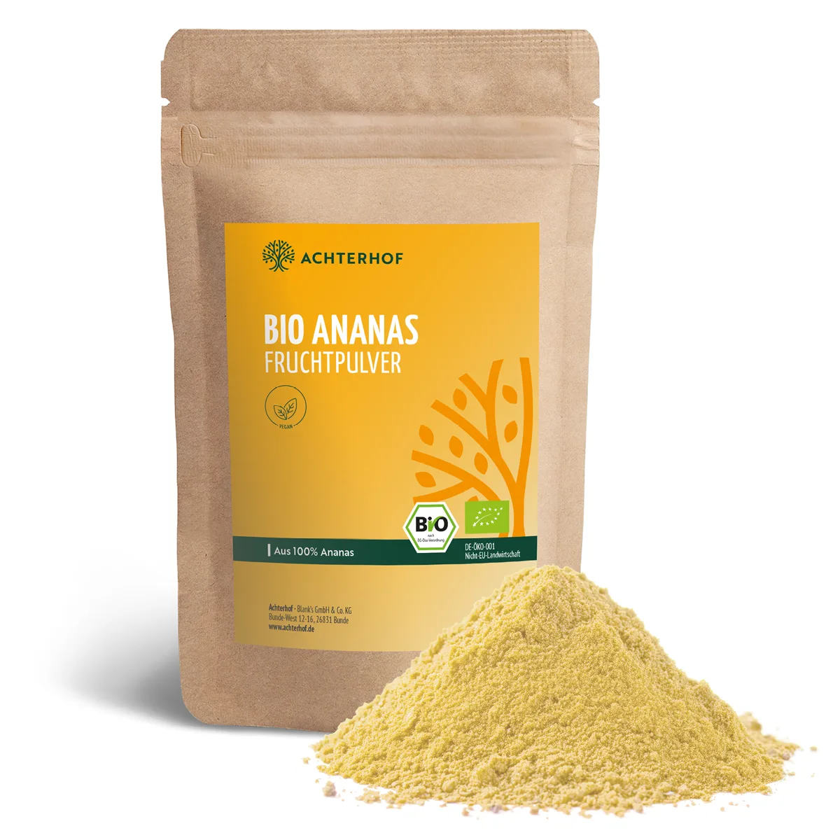 Bio Ananas Fruchtpulver (250g) – Bild 2
