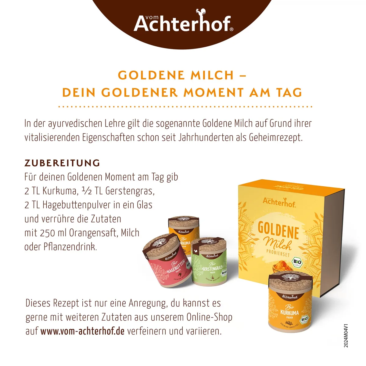 Goldene Milch Probierset Bio – Bild 4